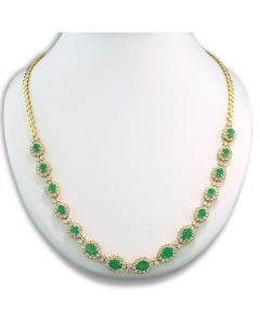 Halskette Smaragde