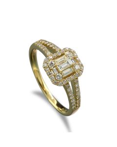 Ring Diamant Brillant Gelbgold