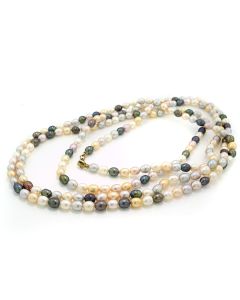 Perlenschmuck günstig online kaufen Echtschmuck mit Perlen sehr lange Kette