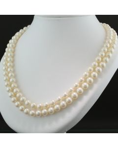 weiße Perlen Halskette