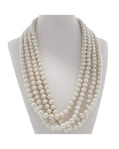 Perlenkette 200 cm Länge endlos geknotet echte Perlen Schmuck München Solln kaufen