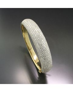 Brillant Armreif 18 Karat Gelbgold Diamanten Armband