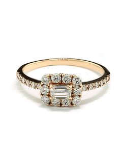 Ring Diamant Rechteckschliff moderner Diamantschmuck kaufen