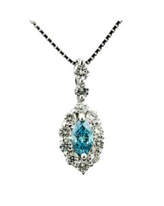 Solitärdiamant blauer Diamant Kette online bestellen