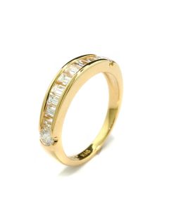 Damenring Diamant Brillant Gelbgold 18 Karat online bestellen