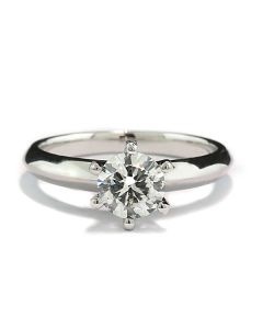 Verlobungs-Ring Solitaire Diamant 1carat sicher online bestellen mit Echtheits-Bestätigung