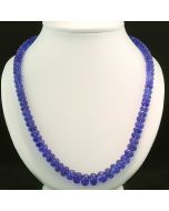 Tansanitkette von atemberaubenden 240 carat in intensivem Blau-Violett