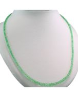 Halskette unbehandelte Smaragde