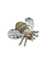 Brosche Biene Anhänger Schmuck mit Tieren Insekten Diamanten