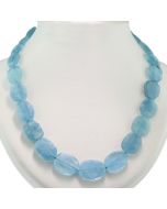 Aquamarin Halskette online kaufen blaue Steine Edelsteine günstig