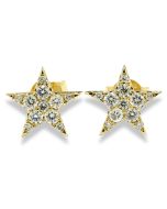 Ohrringe Gelbgold Brillanten fünfzackige Sterne Ohrschmuck online kaufen