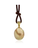 Große Perle  Perlenanhänger Südseeperle goldene Perle online kaufen Gelbgold 18 Karat
