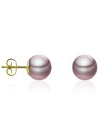 Perlohrringe runde rosafarbene farbige Perlen Zuchtperlen Mingperlen online Schmuck kaufen