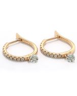 Ohrringe online kaufen Diamant Brillant 18 Karat Rotgold 750er Gold Schmuck Webshop