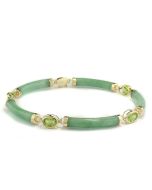 Jadeschmuck online kaufen Armband grüne Jade Edelstein