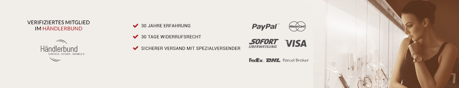 Sicher und günstig Schmuck kaufen bei Caratheum