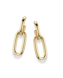 Goldschmuck Ohrringe moderner Ohrschmuck Paperclip online bestellen