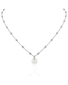 Goldkette Akoya Zuchtperle 18 Karat Weißgold online kaufen