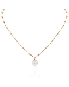Goldkette Akoya Zuchtperle 18 Karat Rotgold online kaufen