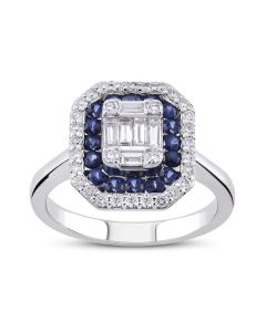 Ring mit Edelsteinen und Diamanten
