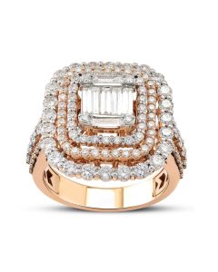 Ring mit Diamanten Roségold