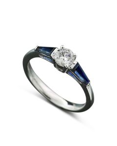 Diamant Farbe blauweiß