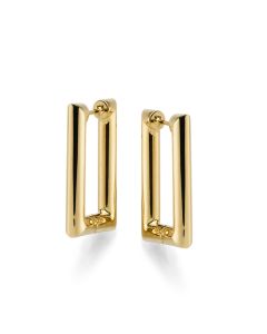 Moderne Ohrringe lange Hänger viereckig Goldschmuck Online-Shop bestellen