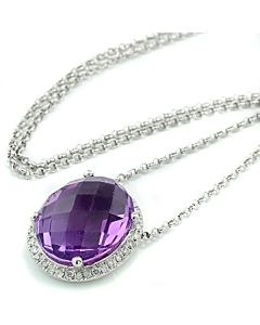 echten Edelsteinstschmuck online kaufen Amethyste Diamanten Gold