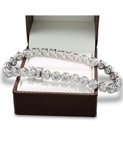 Brillant Armband hochkarätig Weißgold