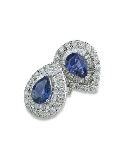 Ohrringe Edelsteinen Diamanten 