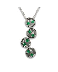 Smaragd Diamant Kette