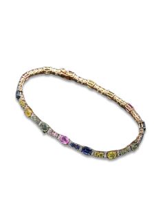 Armband bunte Safire