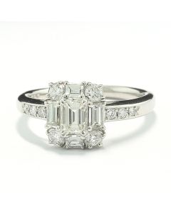 Diamantenring Platin