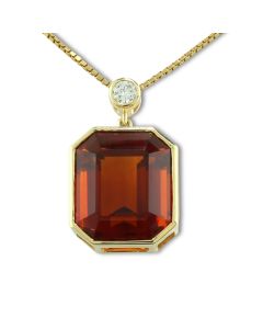 Anhänger Edelstein Orange