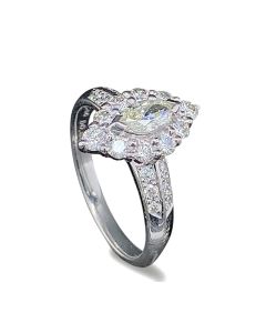 Verlobungsring Brillanten Platin