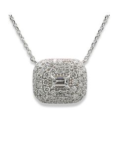 Weißgoldene Halskette Brillanten Diamant online 