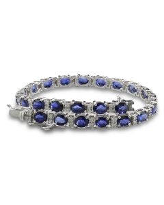 Saphirarmband mit Brillanten