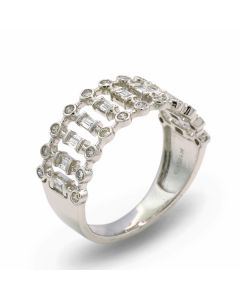 Damenring Brillanten Diamanten 750er Weißgold