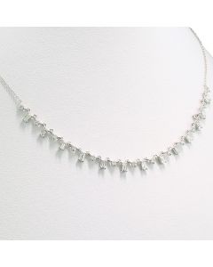 Halskette Weißgold Brillanten Diamanten Collier 18 Karat Gold
