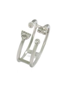 Weißgoldring Diamanten Brillanten 18 Karat Gold online kaufen