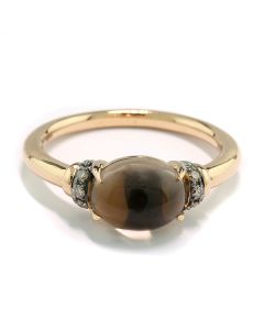 Edelsteinring Mondstein brauner Stein Schmuck aus Italien Ringe