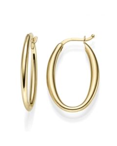 Gelbgold Creole Ohrringe 14 Karat Gold lange Ohrhänger online kaufen