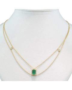Schmuck 18 Karat Gelbgold Webshop online kaufen echter Smaragd