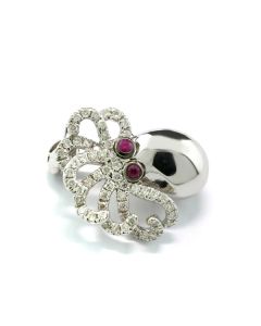 Tier Schmuck Krake Weißgold Anhänger