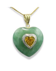 Schmuck Geschenk Liebe Jade grün Herz online bestellen