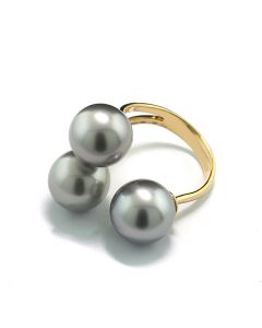 Perlenschmuck kaufen München Juwelier  graue Perlen Tahiti