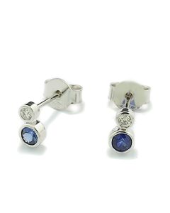 günstiger Echtschmuck online shoppen Ohrringe blaue Steine