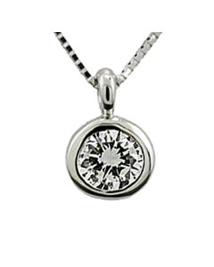 Diamant halber Karat 0,50 carat Diamantsolitär Halsschmuck Kette Anhänger