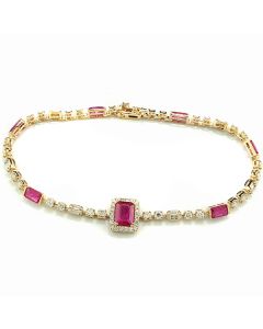 Rubinschmuck Armbänder Armketten Gold online kaufen