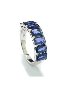 Ring Safir günstig kaufen Weißgold blaue Edelsteine